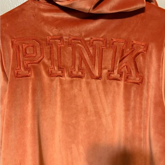 PINK Victoria's Secret Coral Zip-Up Hoodie - Picture 7 of 7